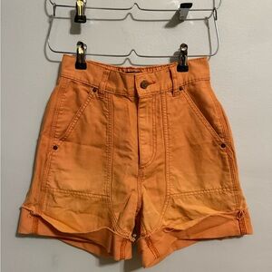 SALE!! BDG Urban Outfitters High Wasited Mom Shorts Denim Orange Women's Shorts